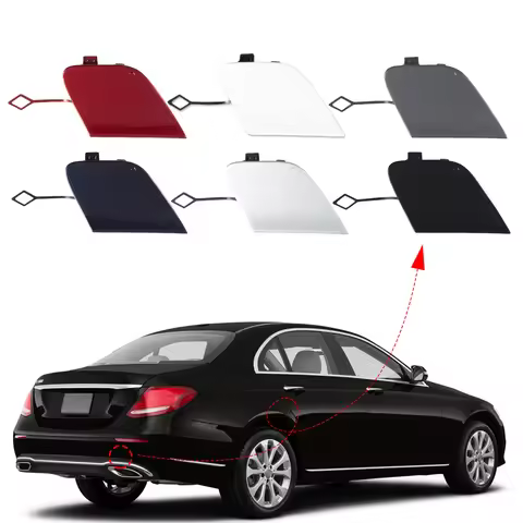 Rear Bumper Tow Hook Cover Cap For Mercedes Benz W213 S213 E-Class Accessories 2017 2018 2019 2020 2