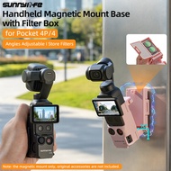 Suitable for DJI Pocket 4P/4/3 handheld grip magnetic bracket, adjustable base, portable photography