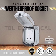 🔥READY STOCK🔥Heavy Duty Weatherproof Socket / Outdoor Socket 13A Switch Socket 3 Pin Single Phase We