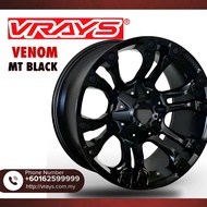 [1pc]20" HILUX 20" 4X4 rim SPORT RIM EC0622KD004 VENOM 20X9 6H139.7 ET-12 MT BLACK