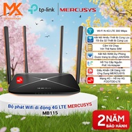 Mercusys MB115-4G WiFi N 300Mbps 4G LTE Router – WiFi from SIM, Easy to Use