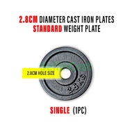 SellinCost 2.5kg / 5kg Chrome Cast Iron Weight Plate Steel Marcy Plate Dumbbell Plate 1Pc / 2Pcs Dum