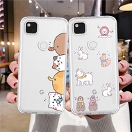 Cartoon Animals Phone Case Google Pixel 7 Pro 6a 6 5a 4 3a 3 2 XL Ultra Thin Shockproof Transparent Soft Cover