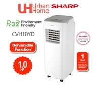 Sharp/Midea Portable Air Conditioner AirCond Penghawa Dingin (1.0HP) CVH10YD / MPH-09CRN1 / MPO-10CR