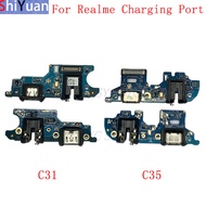 USB Charging Port Board Flex Cable For Realme C31 C33 C35 Charging Connector Replacement Parts