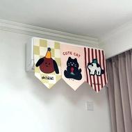 物美价廉!挂式空调开机挡风板不取挂机通用遮风帘安装防直吹Hanging type air conditioner startup wind deflector does not take on-hoo