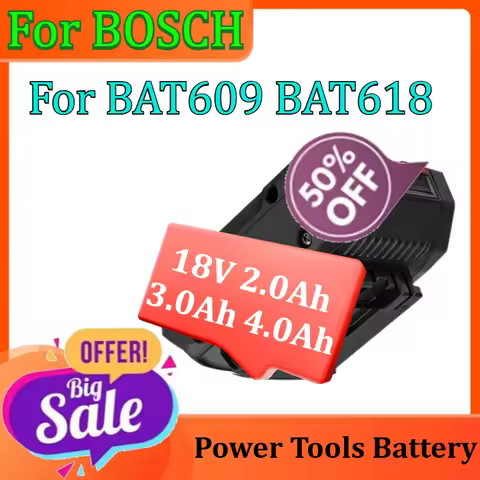Power Tools Battery 18V 21700 2.0Ah 3.0Ah 4.0Ah Battery Li-ion Replacement Battery For BOSCH BAT609 
