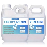 Epoxy Resin with Pumps Bubble Free Resin Epoxy Kit Crystal Clear Epoxy Resin and Hardener for DIY Ar