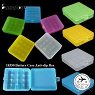 BSUNSTORE Battery , Anti-slip Plastic 18650 Battery Box,  4 AA AA Coloful Rechargeable Battery Conta