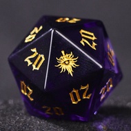 20-Sided Dice for Tabletop Games Gemstone Success Failure Dice Roleplaying Game Props Models in Stoc
