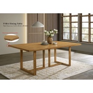TYRA L210 Dining Table 6 to 8 seater /meja makan 8 Seater/ solid dining table