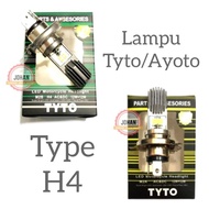 HIJAU H4 Tyto/Ayoto led lamp yellow/green box H4 LED lamp
