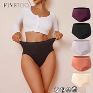 FINETOO High Waist Panty for Women Slimming Girdle Body Shaper Panties Cotton Underwear