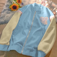 Jacket Varsity Prove Your Heart Korean Style Bomber Baseball Pakaian Pria dan Wanita