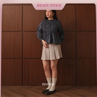 BWBYAZ - Pamela Shirred Blouse Pattern (READY STOCK)
