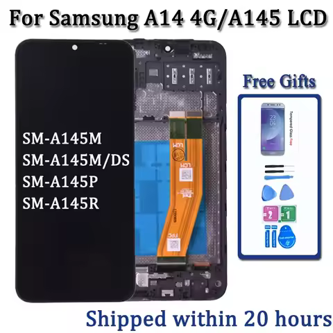 6.6‘’ For Samsung A14 4G LCD A145R A145M A145M A145M A145P LCD Display Touch Screen Digitizer Assemb