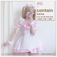 Blue Alice Cosplay Costume Maid Dress Anime 2D Lolita Dress Girl Performs The Costume