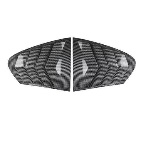 AB98-Car Rear Window Shutter Cover Trim Window Louver Side Vent Trim For BMW 5 Series F10 2011-2017