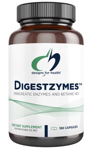 Designs for Health Digestzymes - Digestive Enzymes + Betaine Hydrochloride for Gas & Bloating Relief