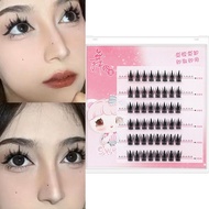 Natural No Glue Self Adhesive Glue Free Cluster Lashes DIY Individual Lashes Make Up Soft Eyelash Ex