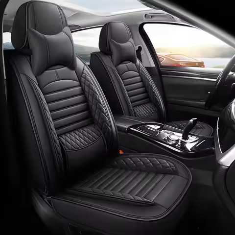 QX.COM Full Coverage Eco Leather Auto Seats Covers PU Leather Car Seat Cover For TOYOTA COROLLA VERS