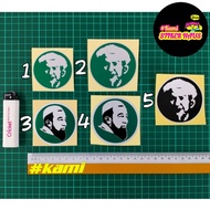 Stiker Tok Guru Pantulan Cahaya (6cm/7cm) / Sticker Tok Guru Reflective