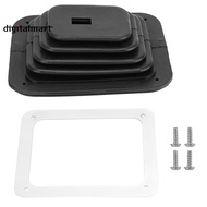 Car Shift Dust Cover Rubber Shifter Boot with Chrome Plate 5 5/8 x 6 3/4 Manual Automatic for Hurst 