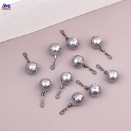XOITOP 10pcs/box Fishing Sinkers 2.5g-3.5g-5g-7g-10g-14g-20g Round Solid Lead Sinkers Auxiliary Fish
