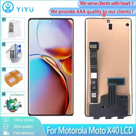 6.7" Original For Motorola MOTO X40 LCD Display Touch Screen Digitizer Assembly Replacement For Moto