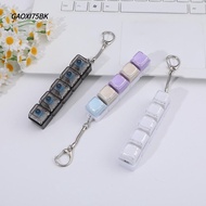 GAOXI75BK 9 Keyboard Key Toy, Fidget Decompression DIY Button Keycap Keyboard Games Keychain, Creati