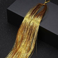 【High-quality】 16 Colors Hair Extensions Silk Extensions Hair Tinsel Glitter