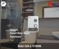 Aerogaz S650 Instant Water Heater &amp; Classicla TS7009BK Rainshower (Installation)