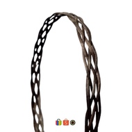 HITAM Dayak Ethnic Bracelet (14Cm - 22cm) 9-sided/handam/ jaggang Woven Bracelet Black Pattern