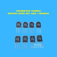 TRANSISTOR TOSHIBA 2SC5198 C5198 SET ASLI / ORIGINAL