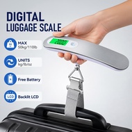 Digital Luggage Weight Scale 50kg/110lb Backlit LCD Display Handheld Weight Scale Travel bag Timbang