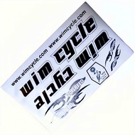 Stiker Sticker Sepeda Wimcycle 20speed Hitam