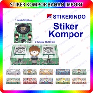 1 Burner Stove Sticker and 2 Burner Stove Sticker with Kitchen 3 Motif