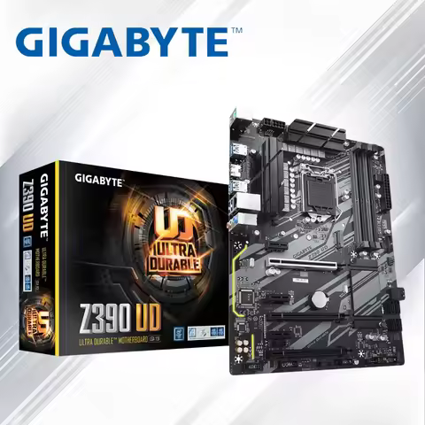 New Gigabyte GA Z390 UD Motherboard LGA 1151 Z390 Desktop Mainboard M.2 nvme PCI-E X16 With Box