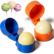 2 Pcs Round Cake Pop Mold Press Set, Circle Cake Pop Cutter and Pusher, Baking Tools Accessories for