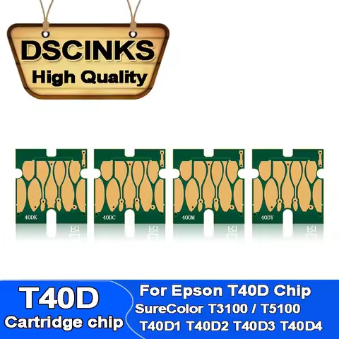 Europe T40D Ink cartridge chip T40D1 T40D2 T40D3 T40D4 for Epson SureColor T3100 T5100 SC-T2100 T310