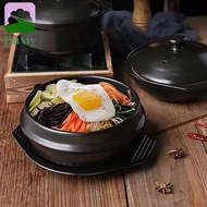 JINXIY Casserole Clay Pot, Anti-scald 16cm Size Korean Stone Pot, Stew Pot Black Classic Non Stick H
