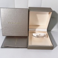 Bvlgari寶格麗 玫瑰金滿鑽 蛇頭手鐲，L碼，2023購入