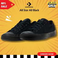 รุ่นฮิต Converse all star all black  รองเท้าผ้าใบคอนเวิร์ส สีดำ Unisex