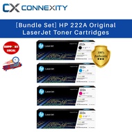 [Bundle Set] HP 222A Original LaserJet Toner Cartridge HP 222A Black HP 222A Cyan HP 222A Magenta HP
