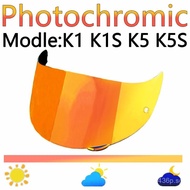 Photochromic Visor for AGV K5 K5S K5-S K3SV K3-SV K1 Helmet Glasses Screen Shield Windshield Accesso