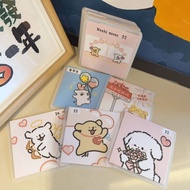 Saving Money Use Line Puppy 52 Weeks Money Bag Square Pearl Paper Matte Texture (Free 31 Days Cover 