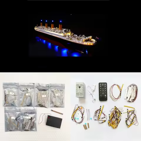 LED Light Compatible with Lego Creator 10294 Titanic Building Bricks (Not Include Block Model)