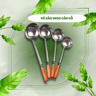 Wooden Handle Stainless Steel Stir-Frying Ladle - Wooden Handle Stir-Frying Ladle Used for Stir-Fryi