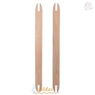 GILDAI Weaving Tools, Log Color 2pcs Weaving Loom, Loom Accessories Wood 30*2.3cm Weaving Shuttle Ha