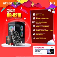 COMPUTER SET JIB-0219 คอมประกอบ RYZEN5 5600  / RTX3050 / A520M / 16GB DDR4